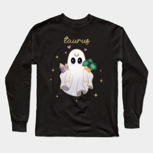 Taurus Crystal & Plant Ghost Long Sleeve T-Shirt